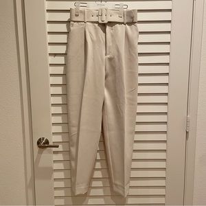 Zara belted tapered pants 28